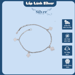 Lắc chân bạc nữ