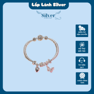 Vòng charm bạc H.A.S