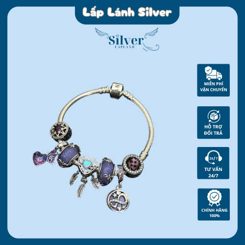 Vòng charm phụ kiện bạc HAS - HVC53