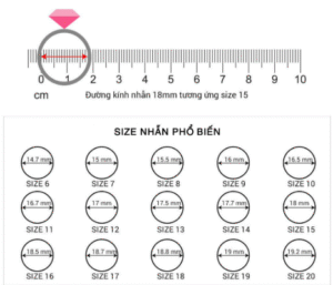 Cách đo size nhẫn
